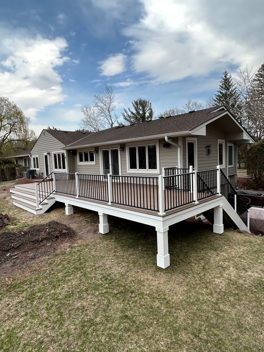 New Deck Construction for Radke Deck Works & Remodeling in Elk River, MN