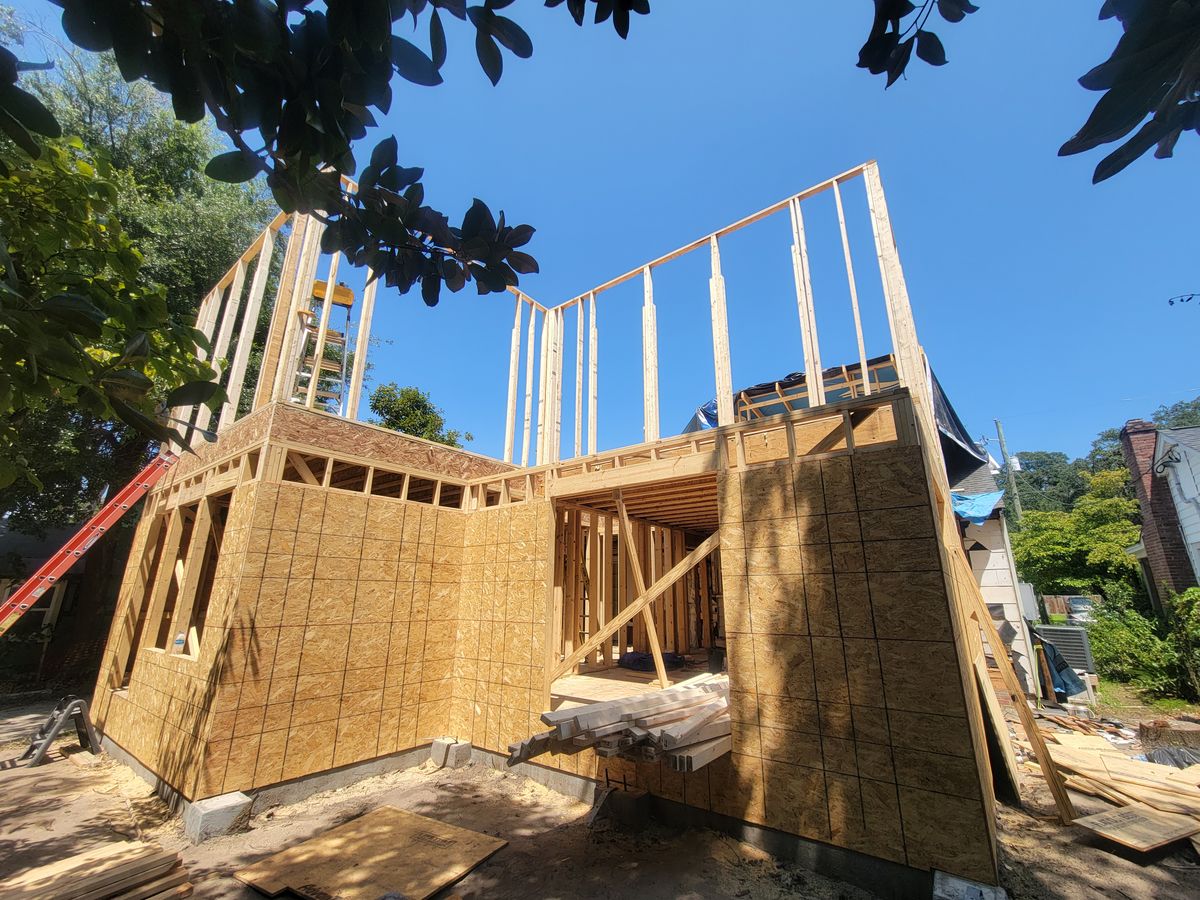 Framing for GVL Renovations in Greenville, SC