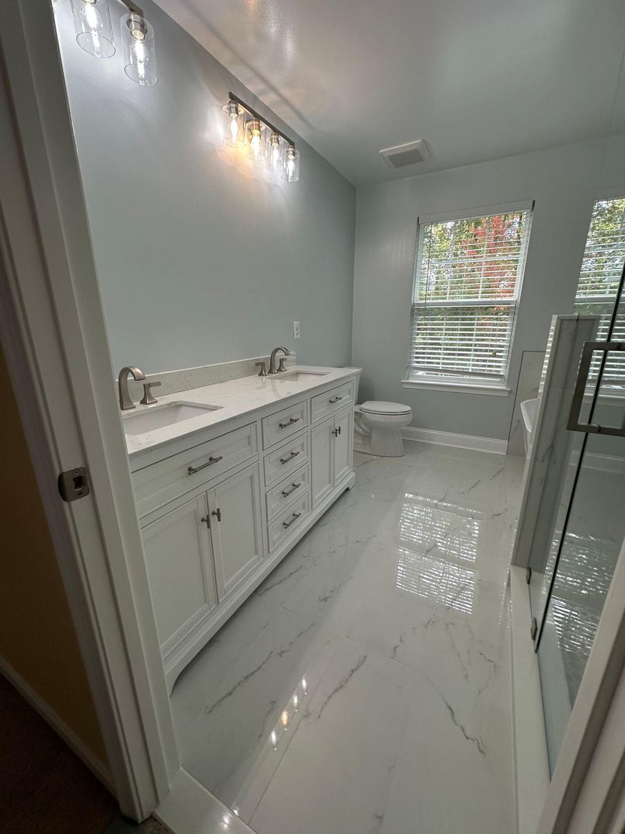 Bathroom Renovation for Aquia Construction, LLC  in Stafford County, VA