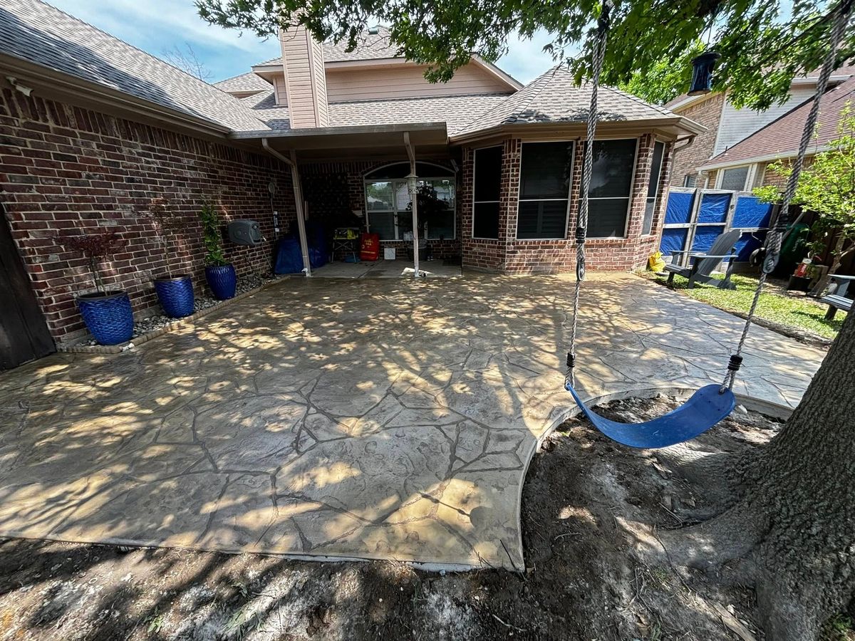 Patios for Maldonado's Concrete Construction in Dallas, TX