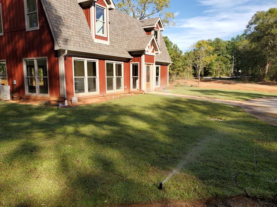 Sod & Irrigation Installation for D&D Unlimited Landscaping in Hartwell, GA