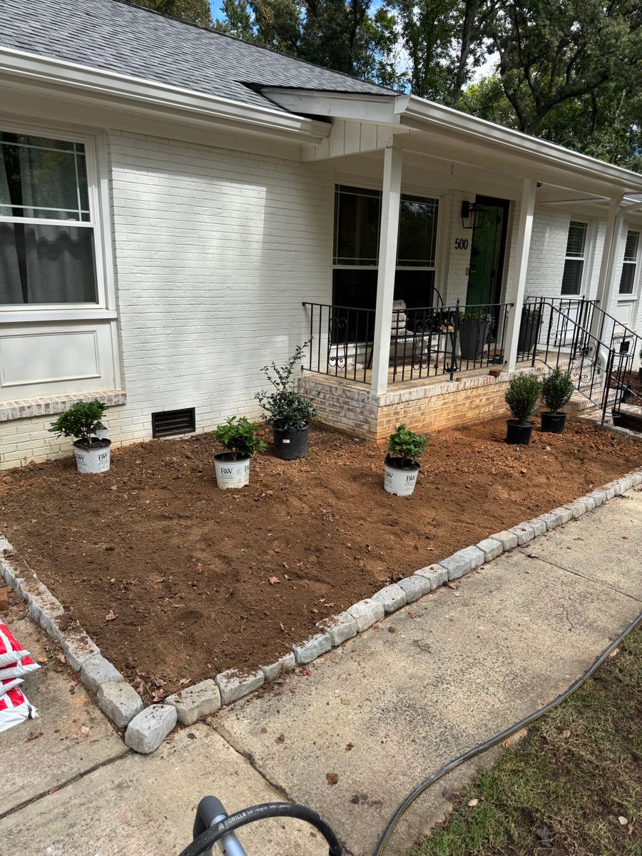 Landscape Installation for Upcycled Landscape and Design in Charlotte, NC