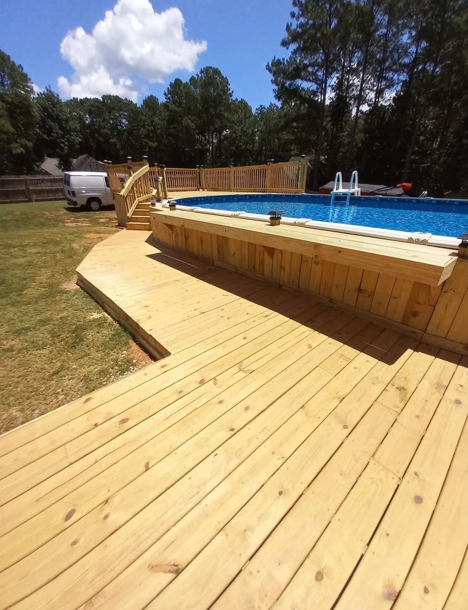 Deck Construction for All Out Construction in Atlanta, GA