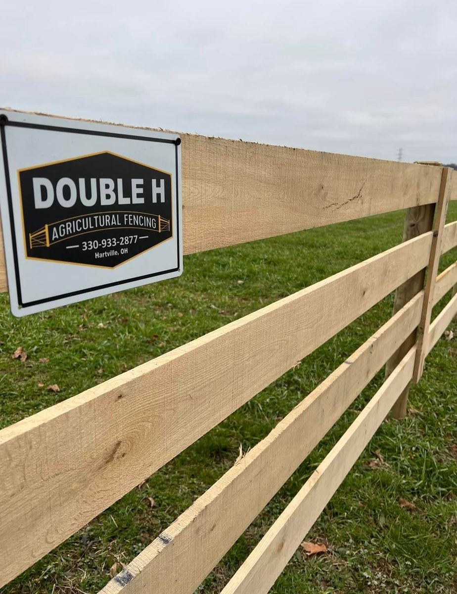 Fence Installation for Double H Fencing in Hartville, OH