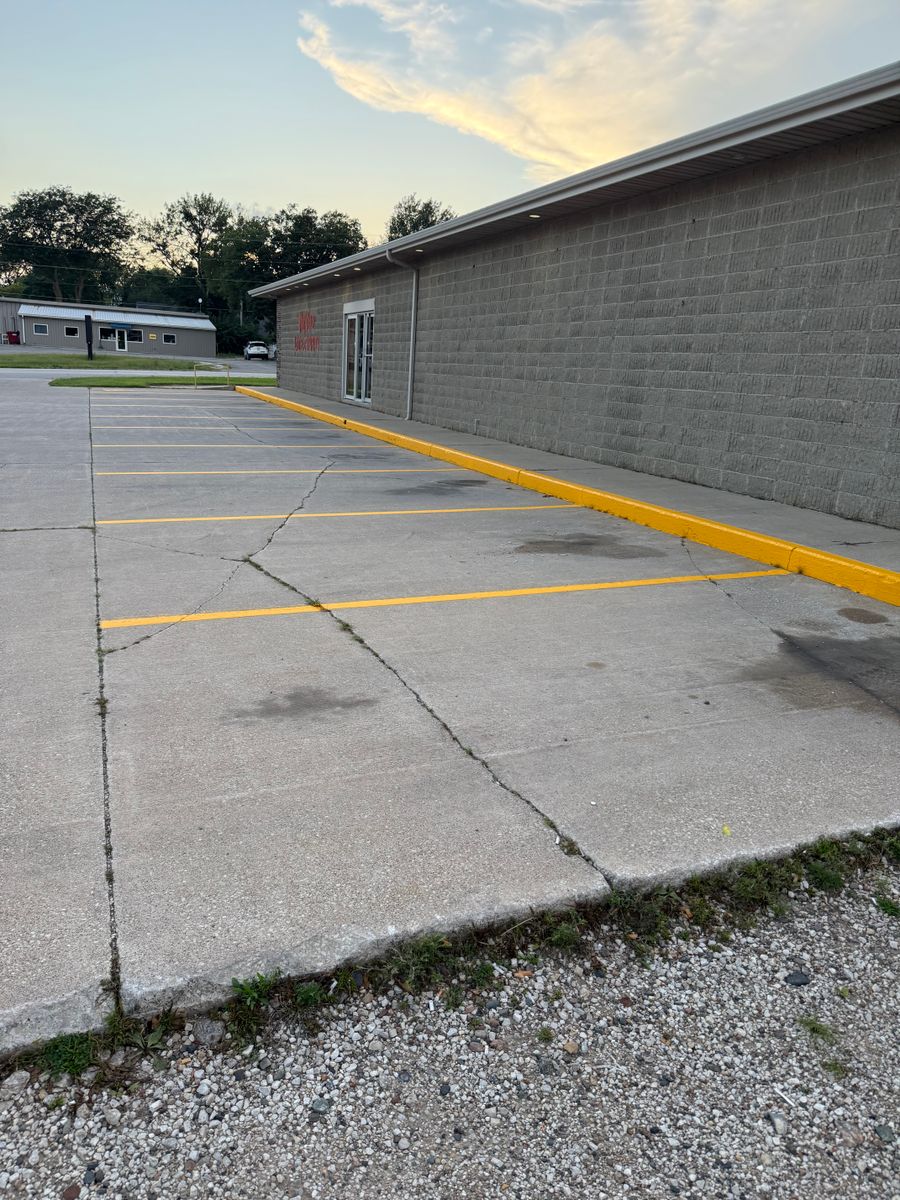 Line Striping for Midwest Line Striping LLC in Spirit Lake, IA