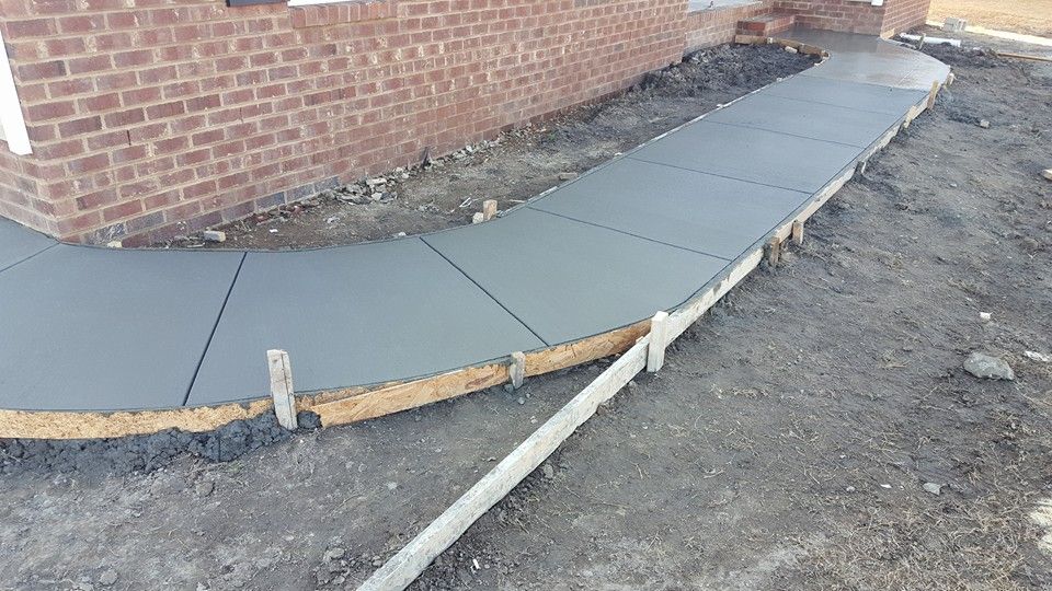 Sidewalk Installation for Concrete Cowboyz in Greenville, NC