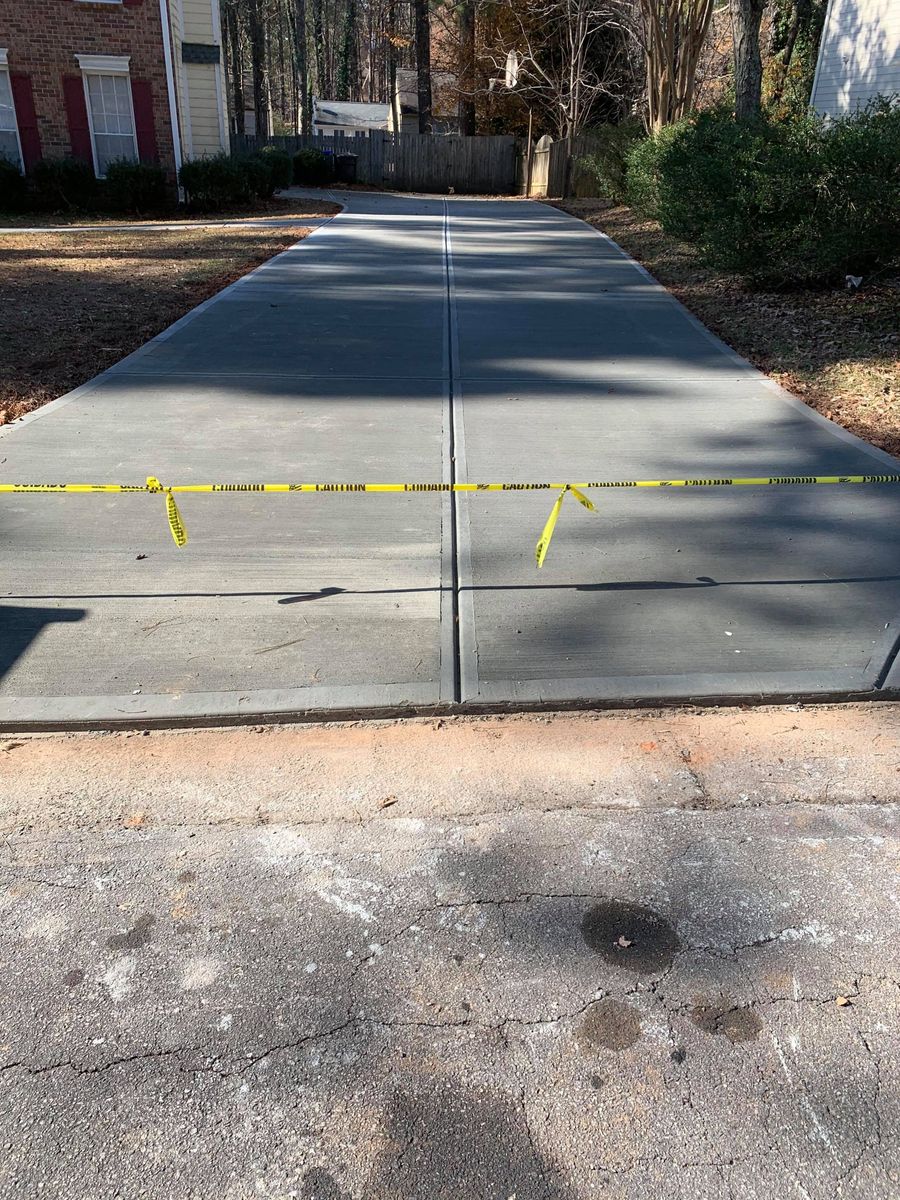 Driveway Installation for Mireles Concrete in Atlanta, Georgia