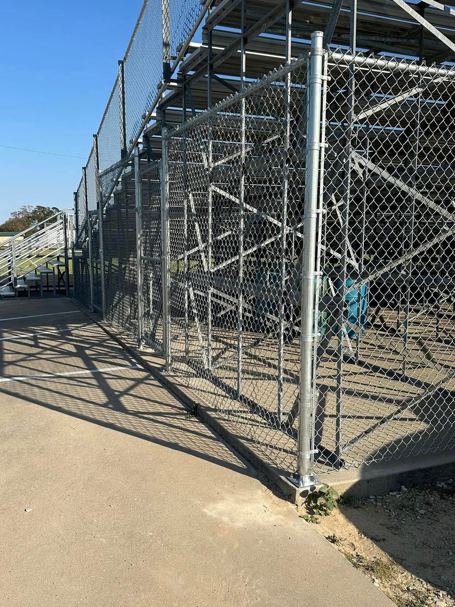 School Fencing for Cowboy Construction in Palestine, TX