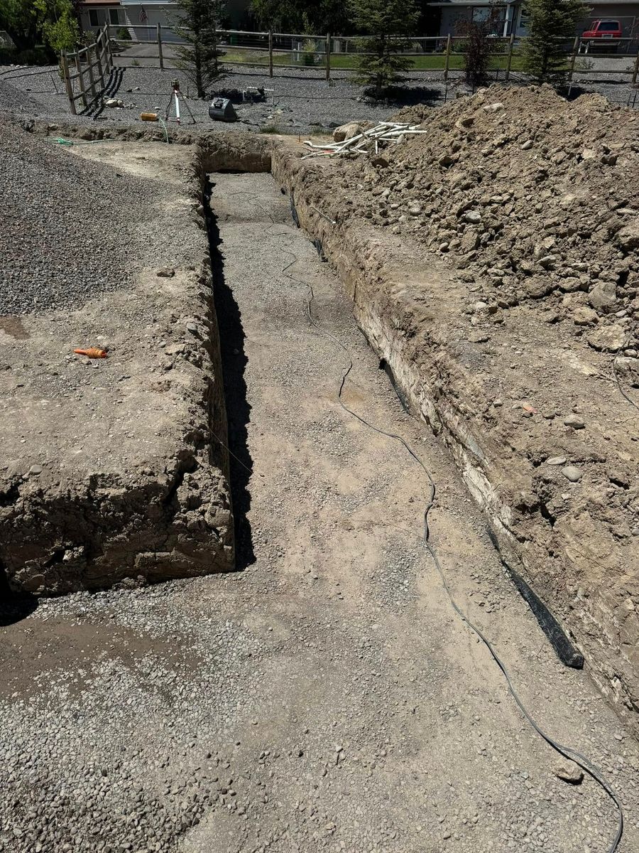 Foundation Digging for West Creek Excavation in Montrose, CO