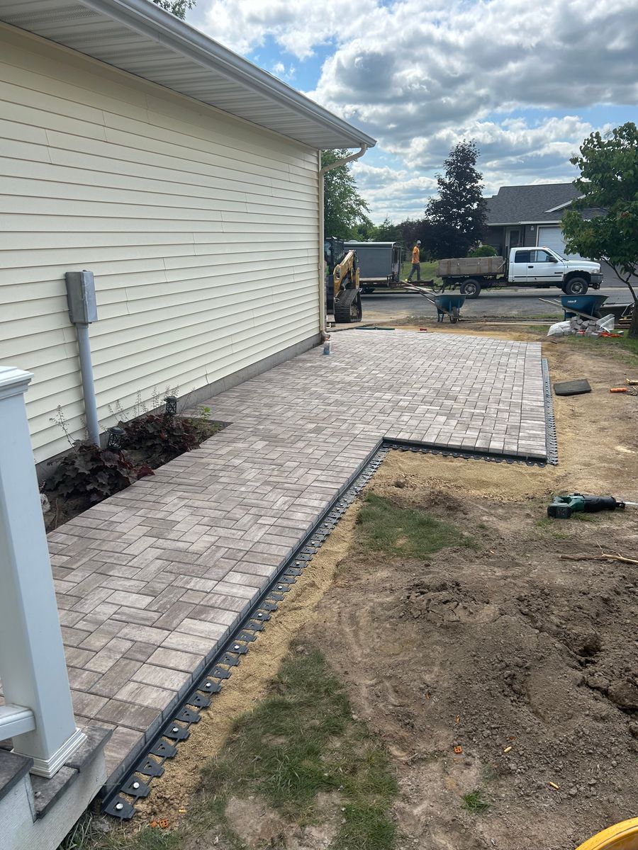 Paver Patios for Davis Landscaping in Wilson, WI