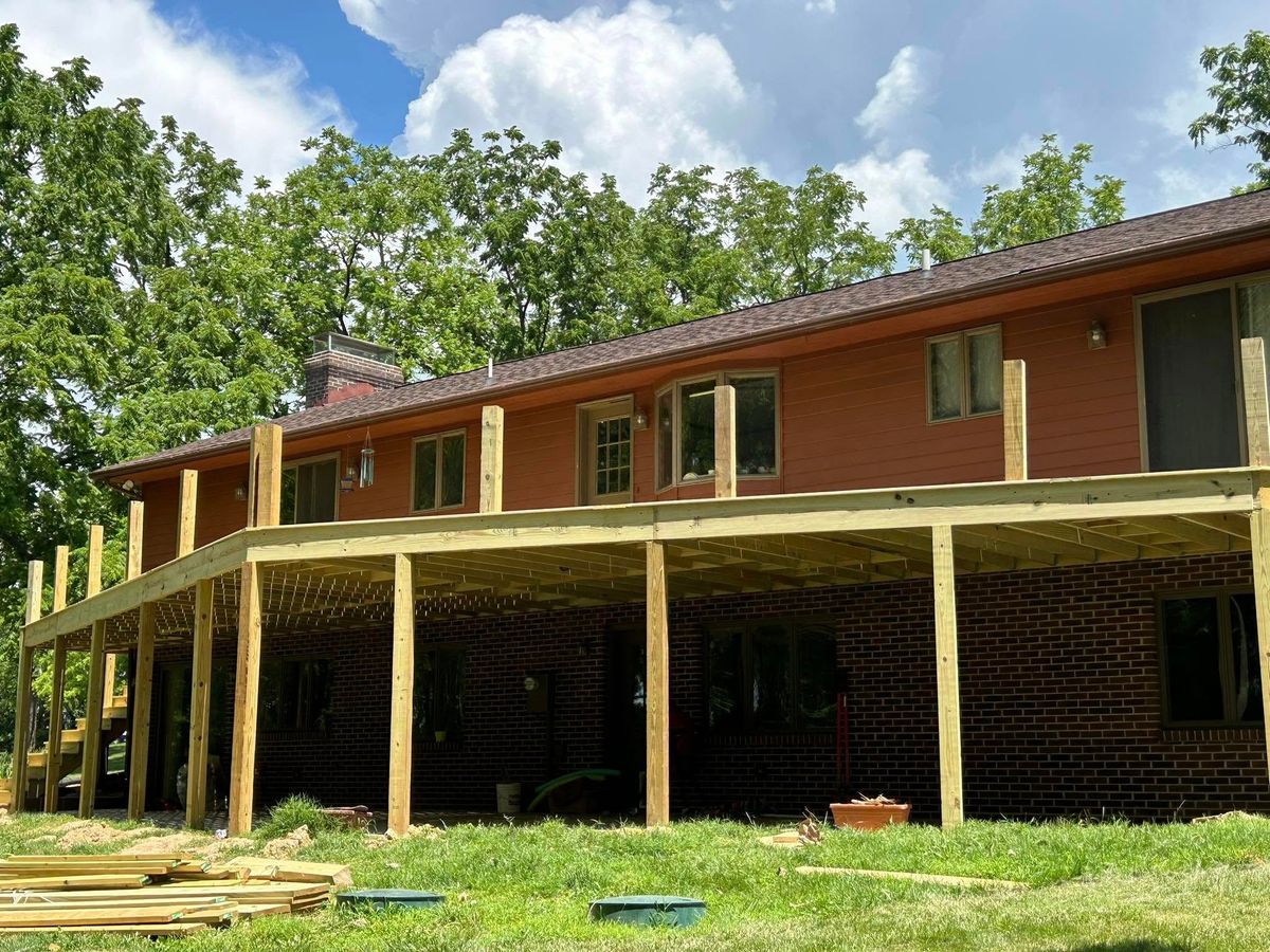 Deck & Patio Installation for E&H Contracting in Staunton, VA