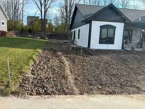 Rough Grade for Paradise Lawnscapes in West Bend, WI