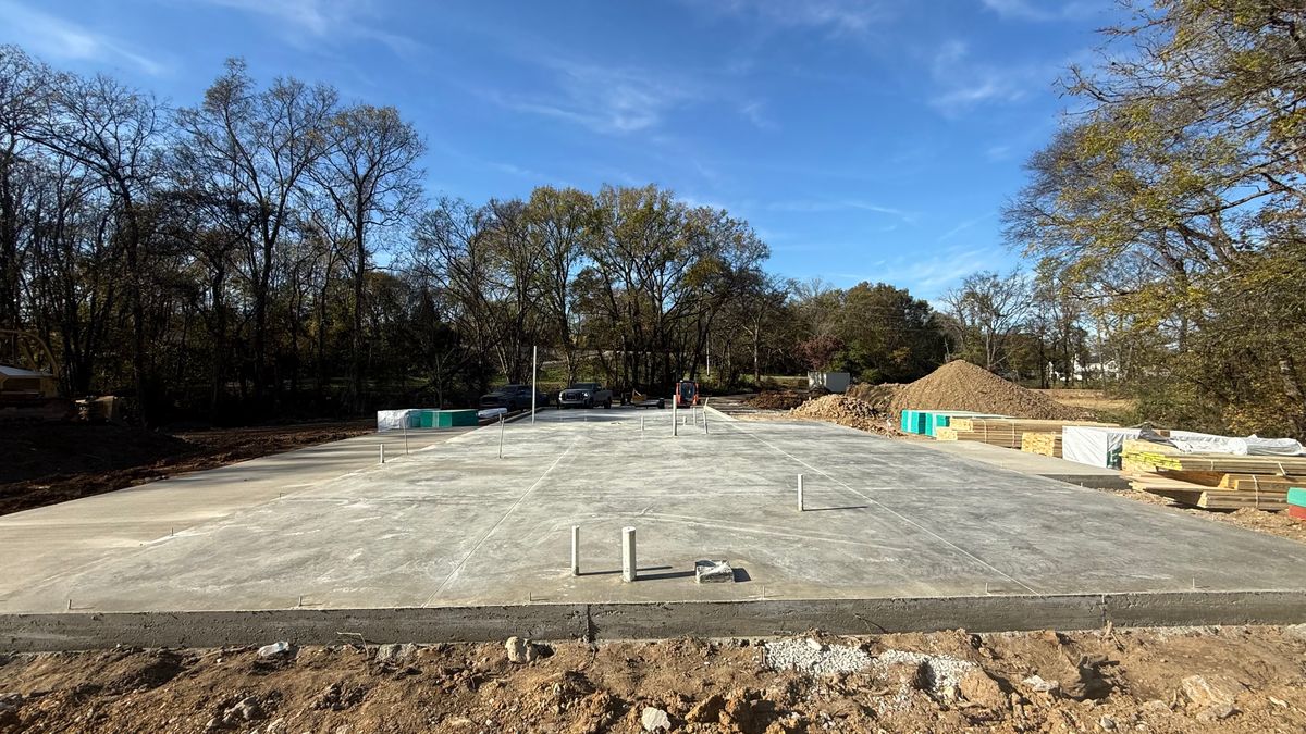 Concrete Slab Construction for Providence Concrete, LLC in Murfreesboro, Tennessee