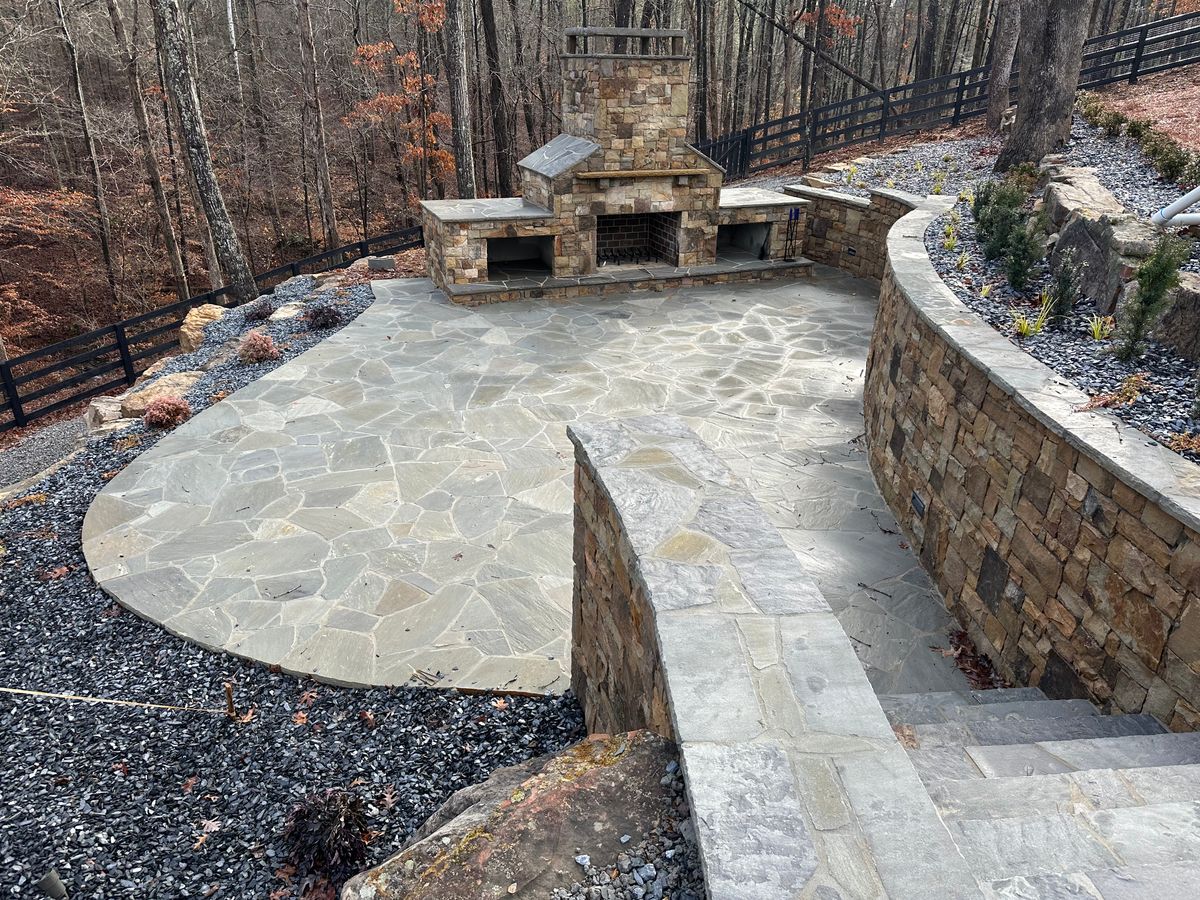 Patio Installation for Fusion Contracting in North Georgia, GA