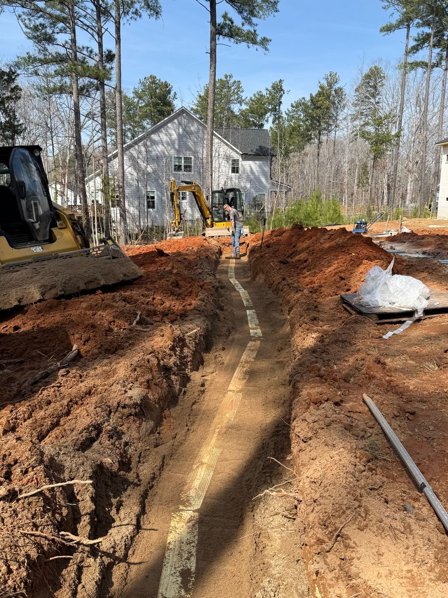 Foundation Digging for CST Dirt Solutions in Rowan, NC