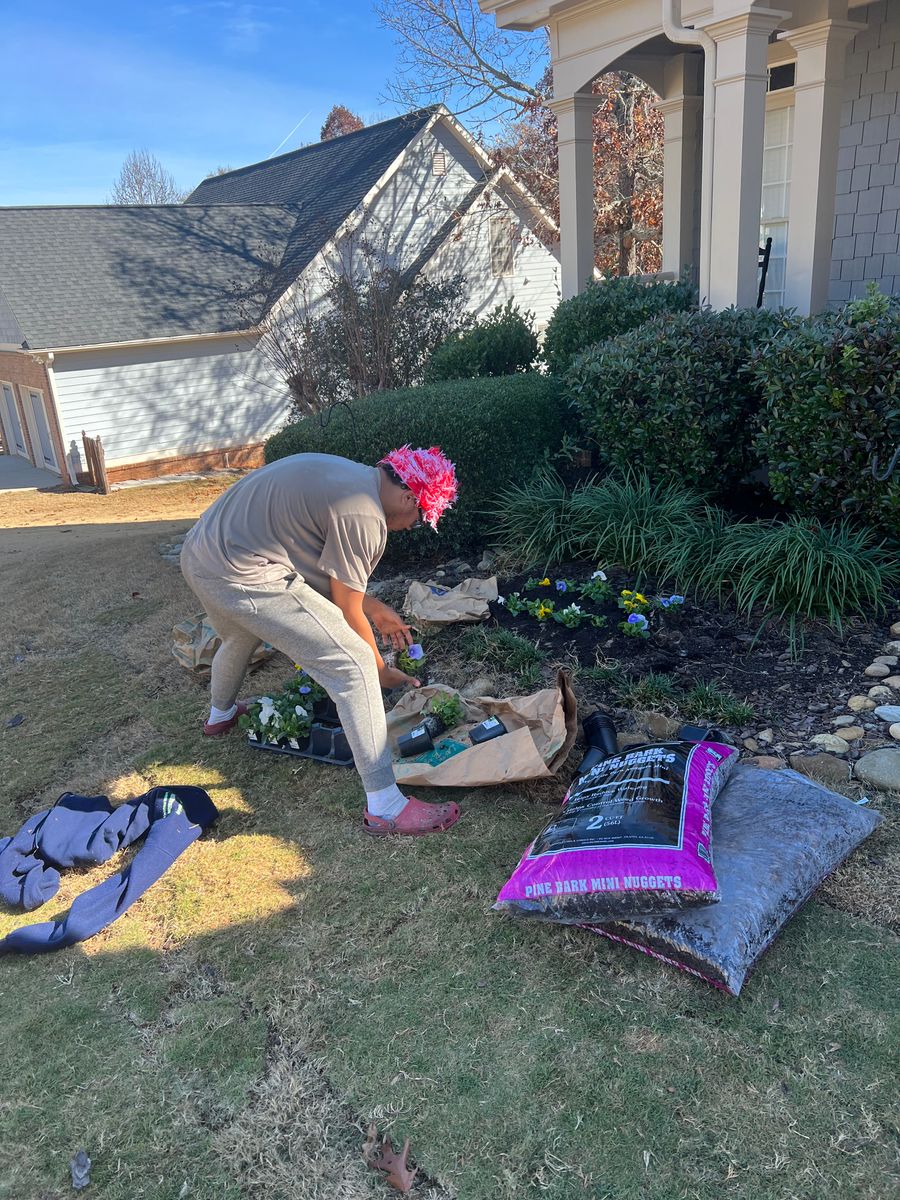 Flower Bed Installation for Prime Lawn LLC in Conyers, GA