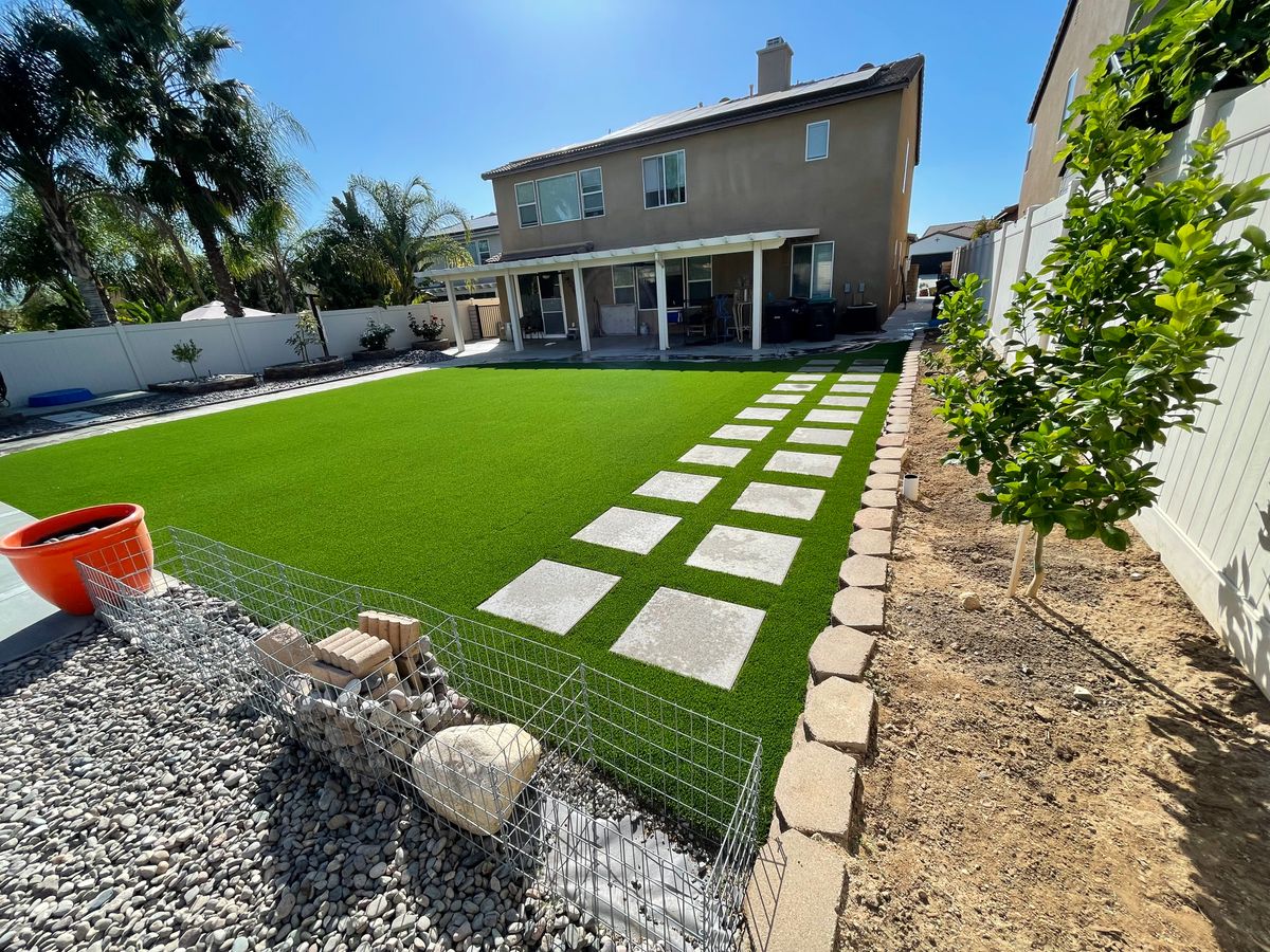 Pet-Friendly Turf for Aidan Jade Landscaping in Riverside County, CA
