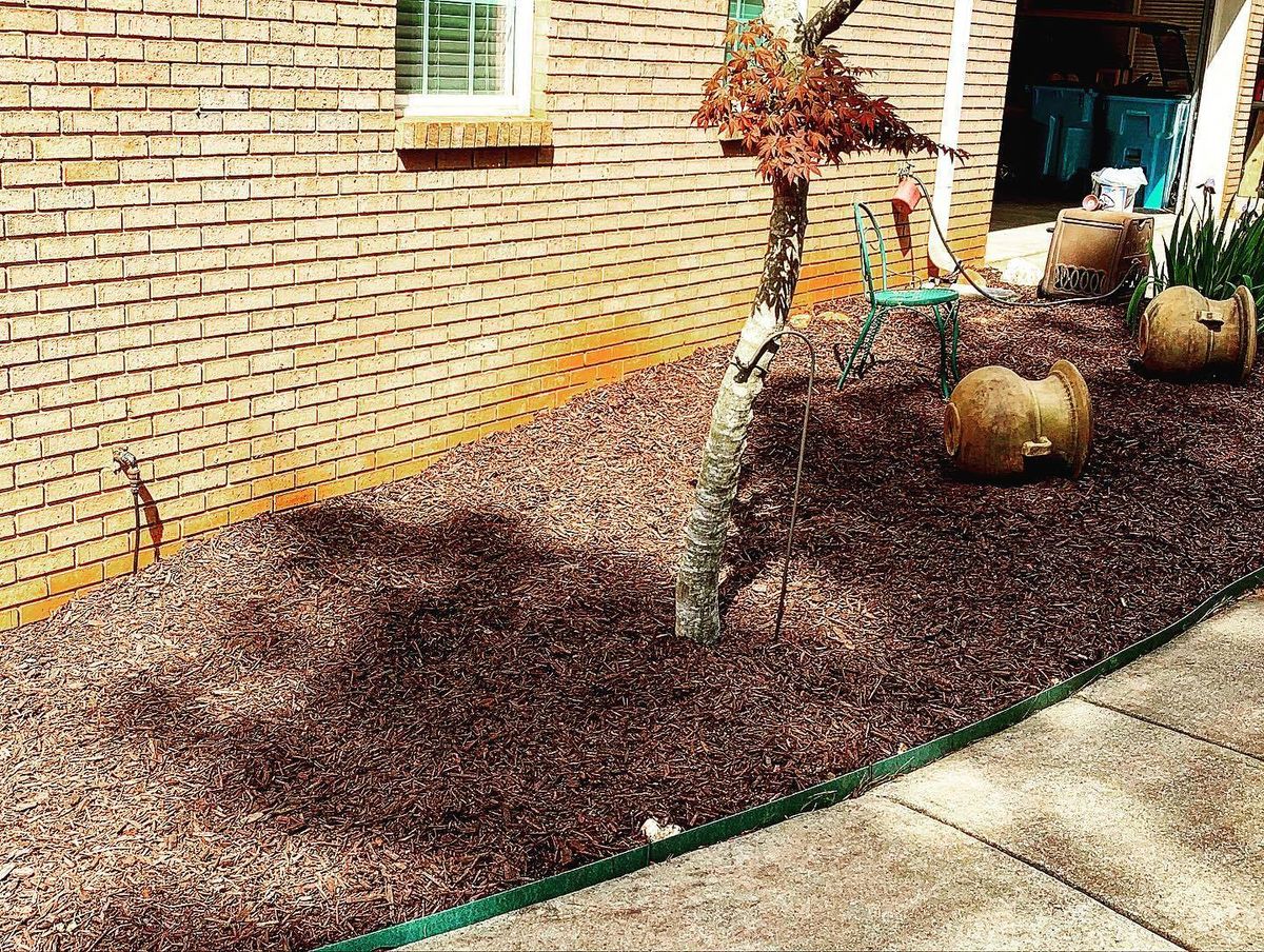 Mulch Installation for Sanders Landscape & Maintenance in McDonough, GA