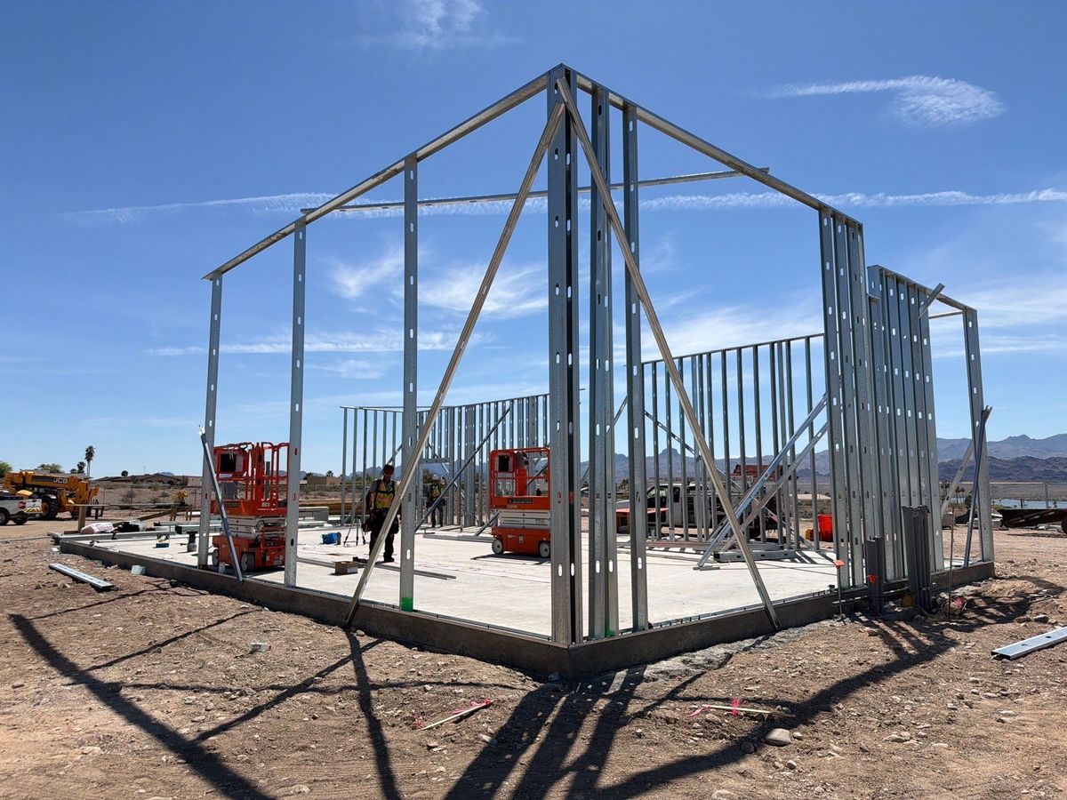 Framing for Ant Farm Construction in Kingman, AZ