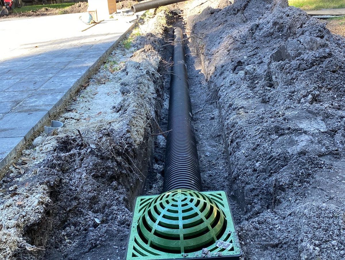 Yard drains & French drains for C & S Grading in Saint Cloud, FL