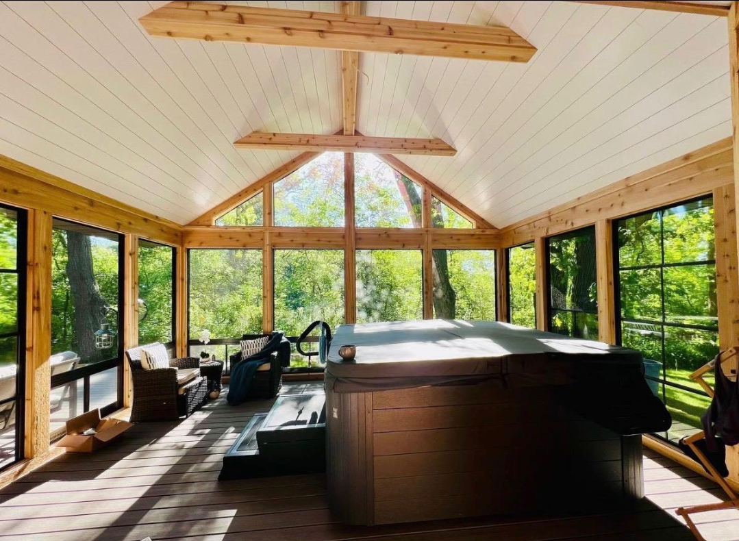 3 season sunroom for Tru Frame Outdoor Structures in Menasha, WI