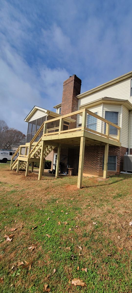 Deck & Patio Installation for Middle Man Construction in Fall Branch, TN
