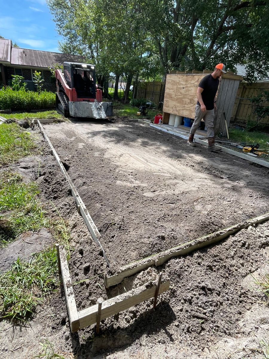 Concrete Slab Construction for Cameron Enterprises in Live Oak, FL