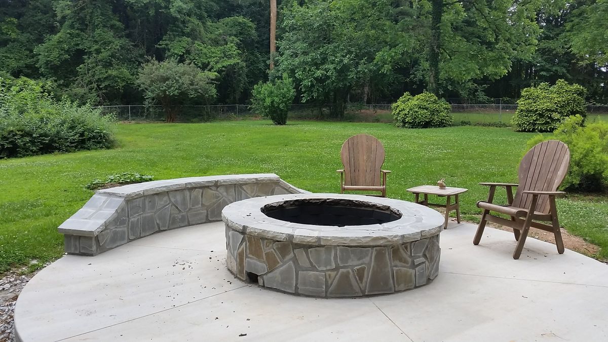 flagstone stone work for Acosta's Stone work in Hendersonville, NC