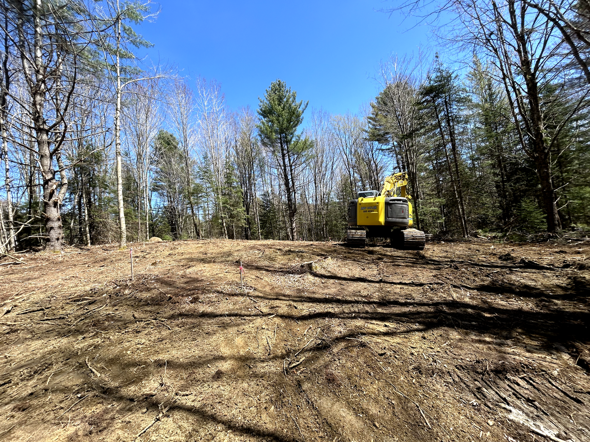 Land Grading for Andy Naylor Excavation in Johnson, VT