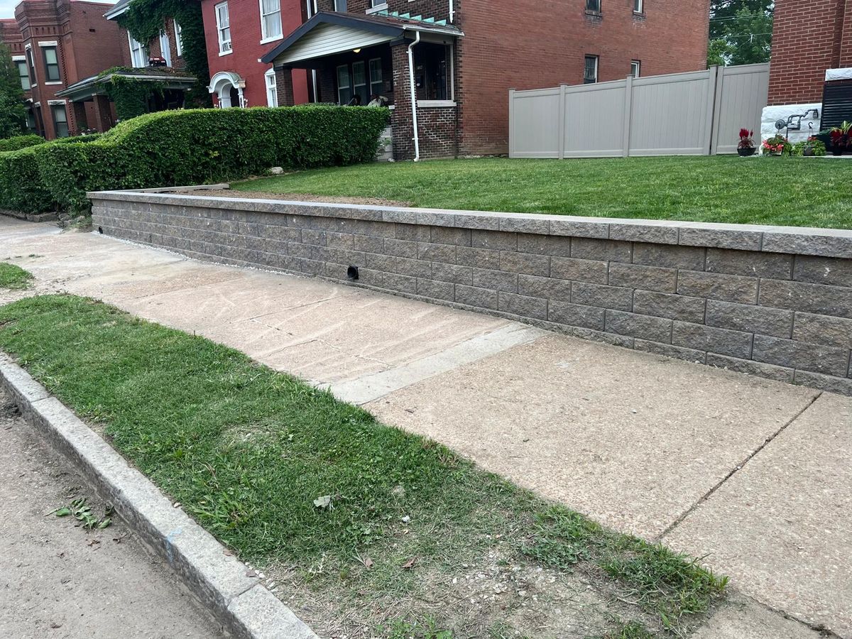 Landscape Installation for VQ Land & Stone in St. Louis, MO