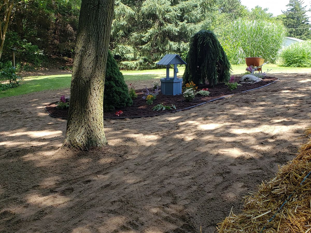 Flower Bed Installation for Down To Business LLC in Howell, Michigan