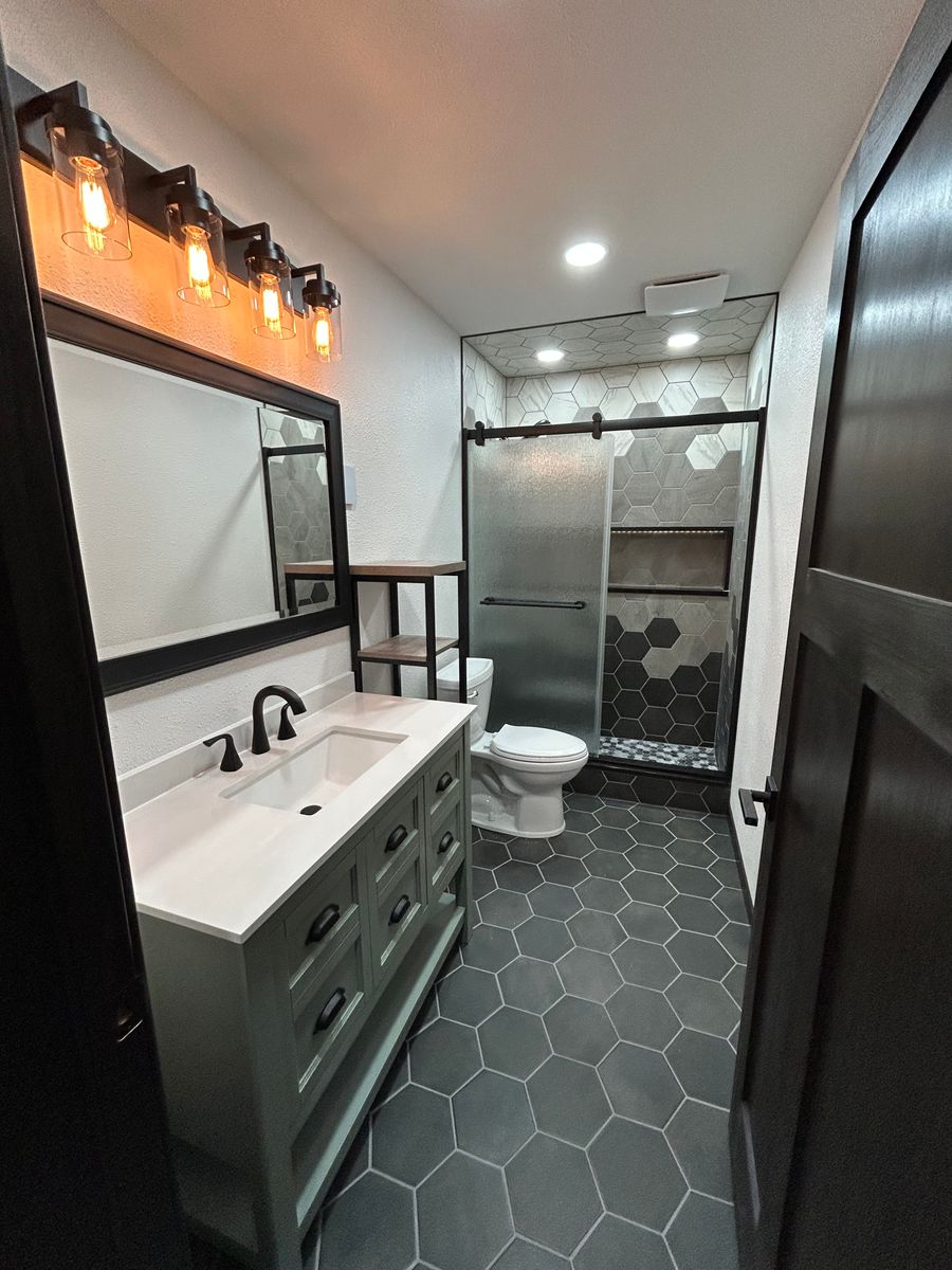 Bathroom Renovation for Kingdom Roofing and Construction in Mankato, MN