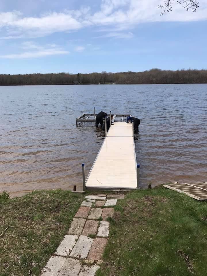 Boat Dock Removal for Wagner's Lift and Dock Shop LLC in Watervliet, MI