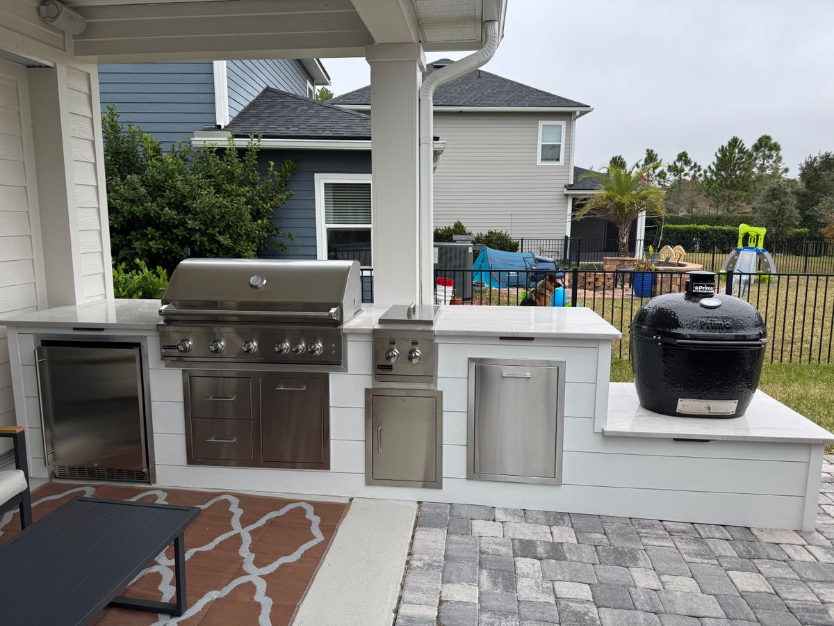 Outdoor Kitchen Construction for MI Contracting LLC in St. Augustine, FL