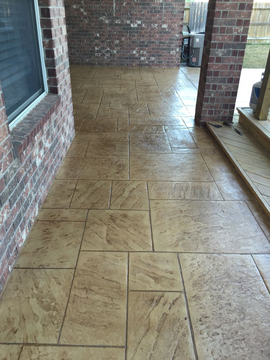 Stamped Concrete Installations for Texas Curb N Borders in Houston, TX