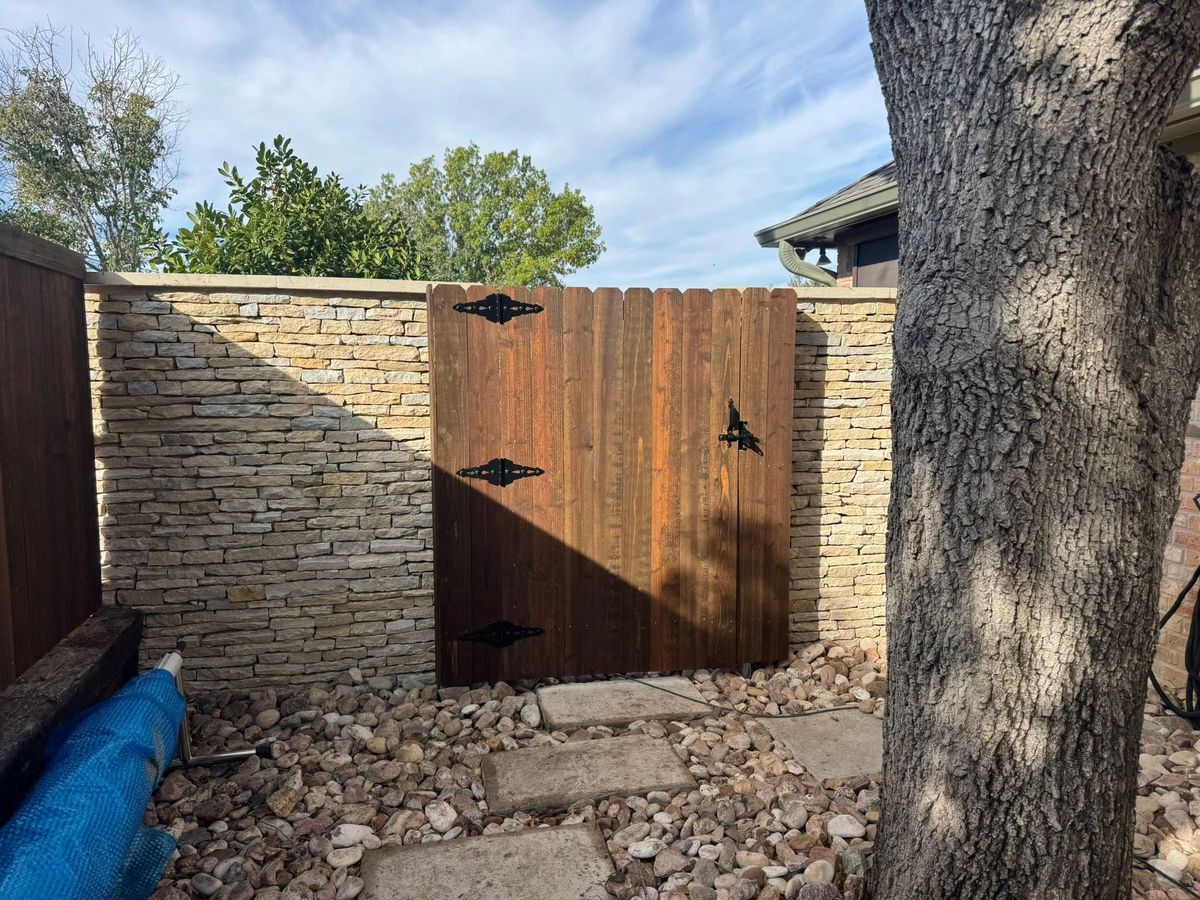 Gate Installation for Westside Fence and Stain in Plano, TX