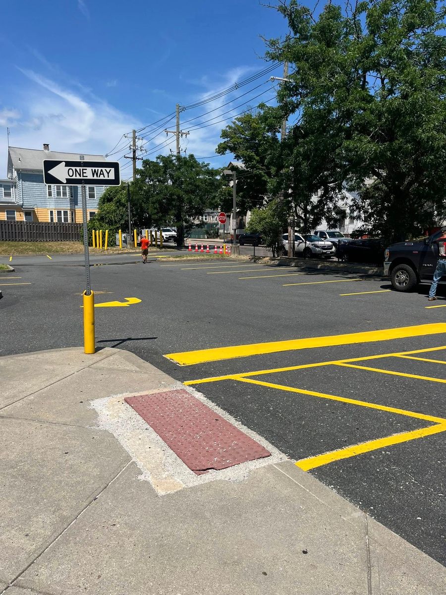 Striping for Cates Sealcoating and Striping in Charlton, MA
