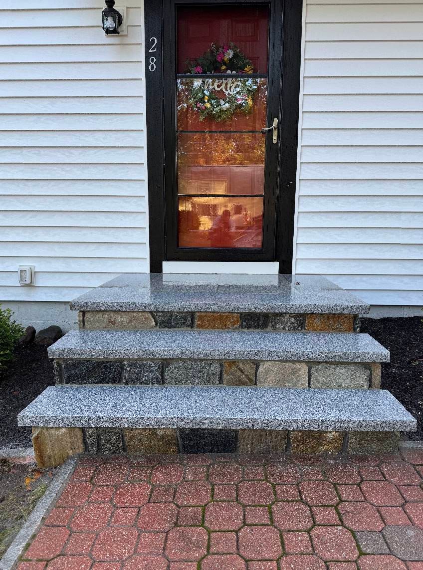 Step Installation for BC Landscaping Masonry in Amesbury, MA
