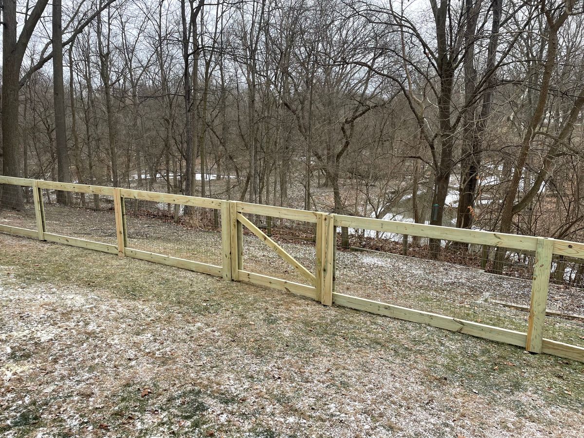 Fence Installation for TMF Services in Lapeer County, MI