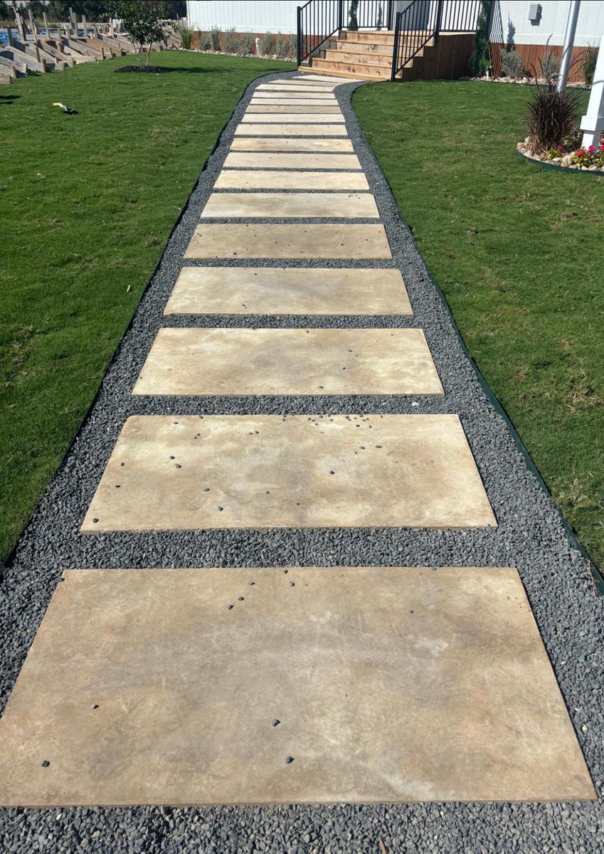 Natural Stone Hardscape for Pina Landscaping in Austin, TX