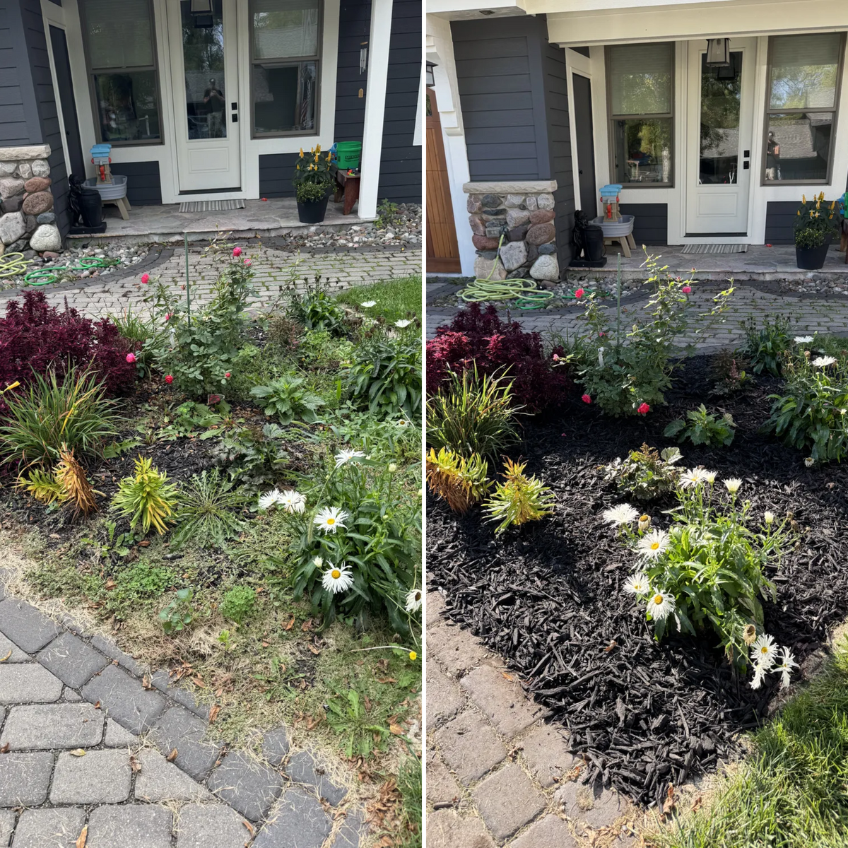 Mulch and Rock Installation for Bubba’s Seasonal Services in Buffalo, MN