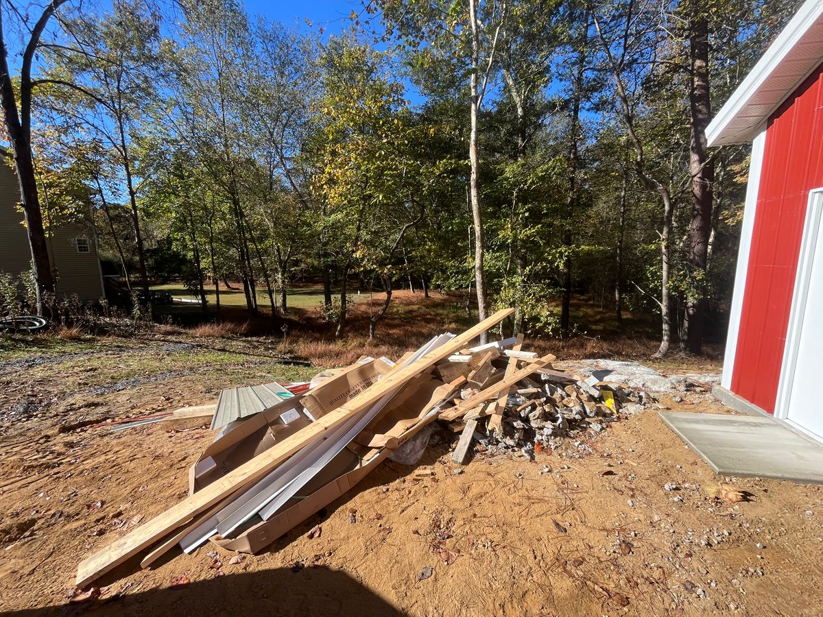 Construction debris clean up for Southern Solutions in Snellville, GA