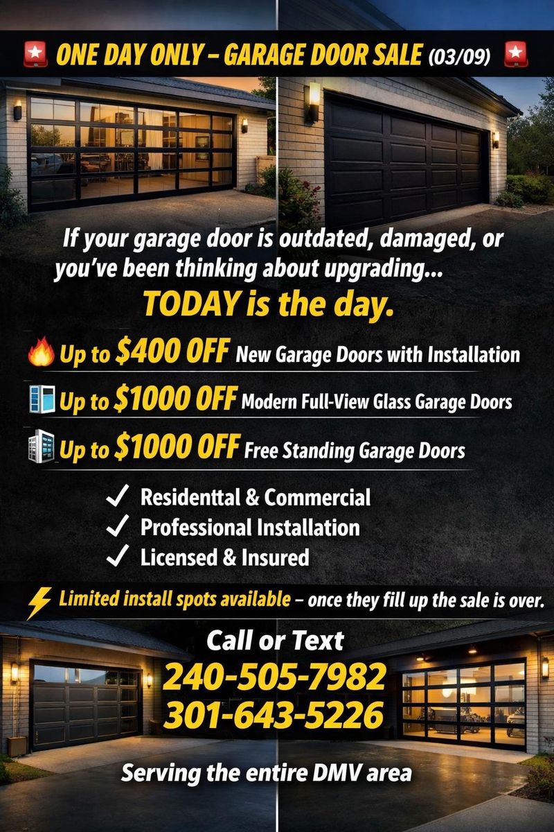 Garage Door Repair for JR Garage Door and Services in Charles County, MD