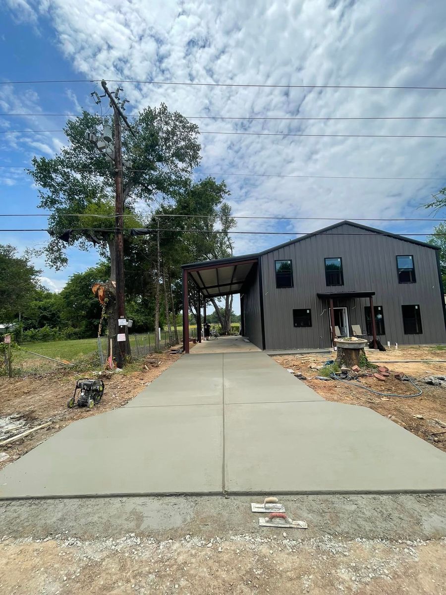 Driveways Construction for 3B Concrete Construction LLC in DFW, TX