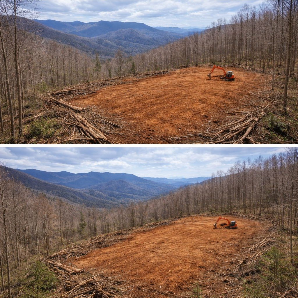 Site Grading for DC Excavation in Jackson County, NC