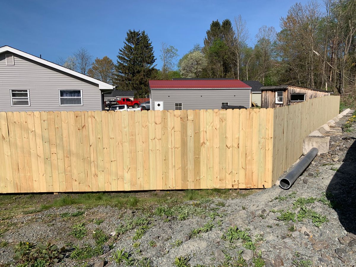 Fence Installation for Wood Home Creations in Carbondale, PA