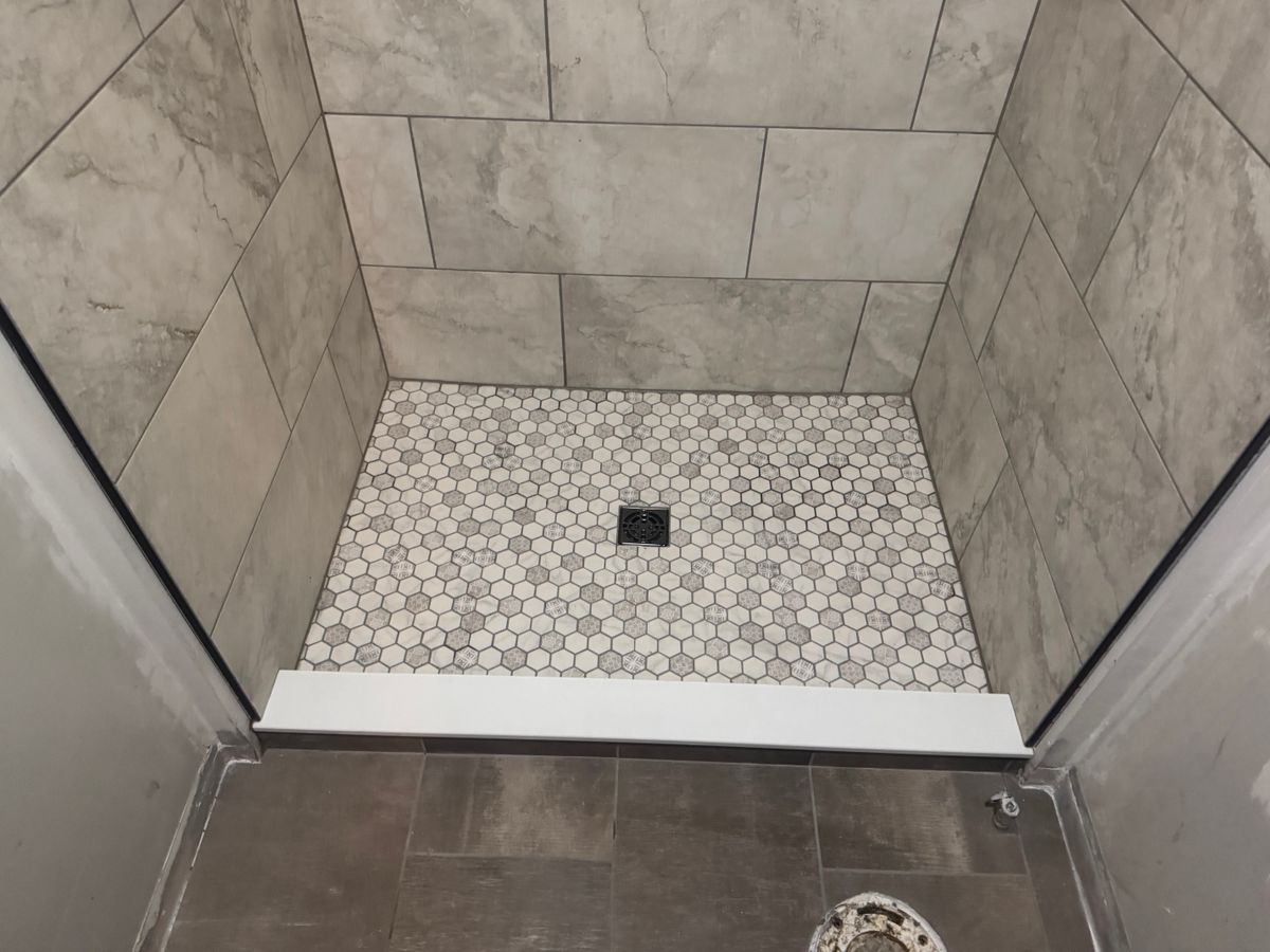 Shower Tiling for A-Otay Constructs in Lawrence County, TN