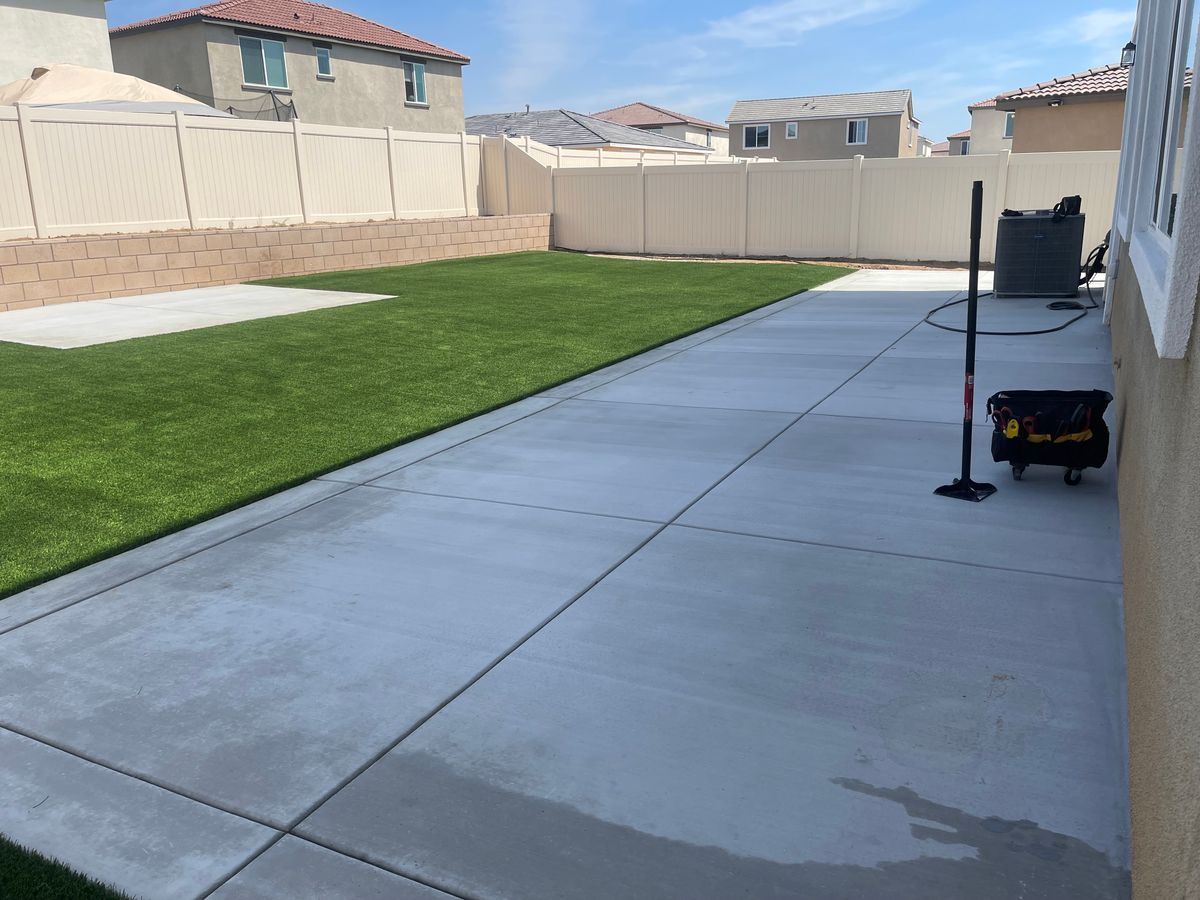 Concrete for Aidan Jade Landscaping in Riverside County, CA