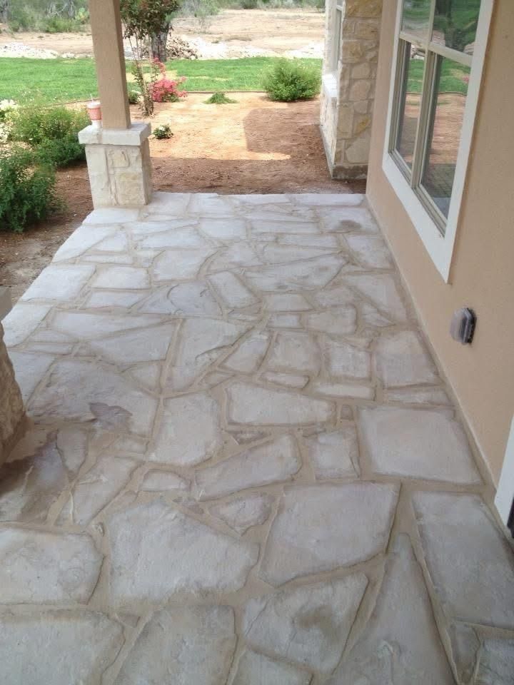 Flagstone Patios for Delarosa Masonry in San Antonio, TX