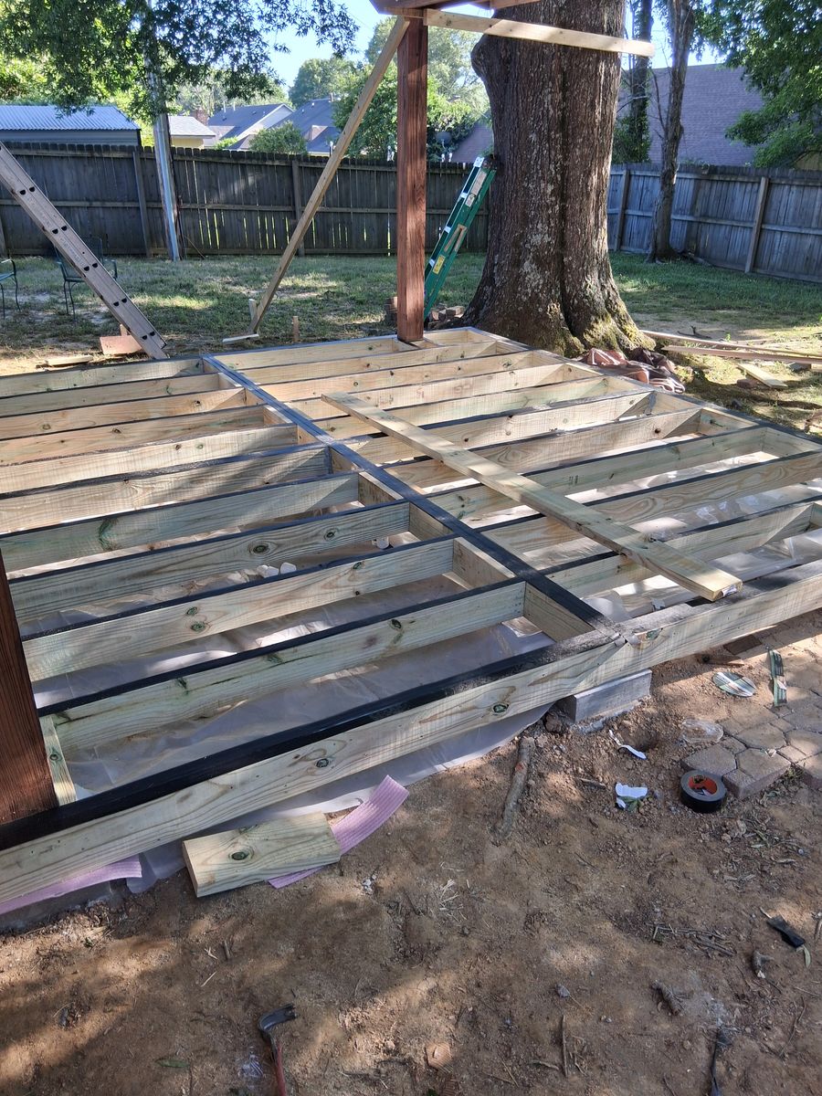 Deck & Patio Installation for Bomar Construction in Olive Branch, MS